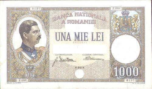 1910 1000 Lei - Catalog Bancnote