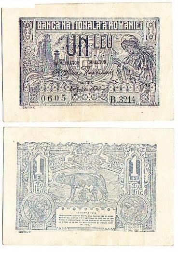 1915 1 Leu - Catalog Bancnote