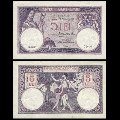 1921 5 Lei - Catalog Bancnote