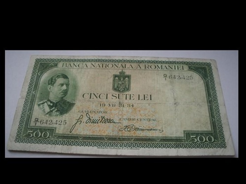 1934 500 Lei - Catalog Bancnote