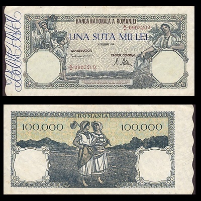 1946 100000 Lei - Catalog Bancnote