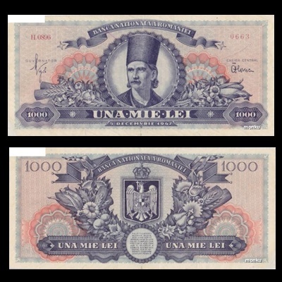 1947 1000 Lei - Catalog Bancnote