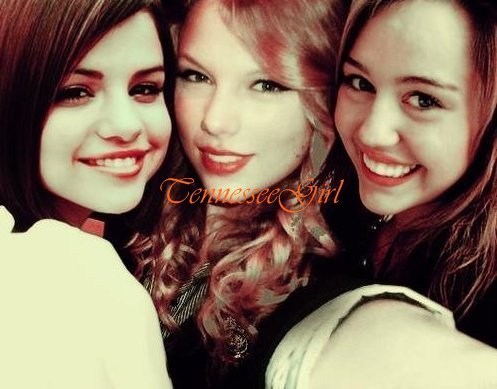 selena,taylor and miley