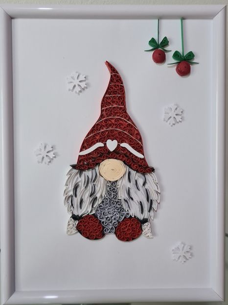 Gnom 2 - 5 quilling- tablouri