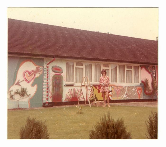 Georgie Harrison painting my House - Collection of Tintypes