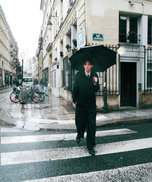 Back to Paris, catching up with me mate Adder, and it′s piddling down like there′s no tomorrow! - Collection of Tintypes