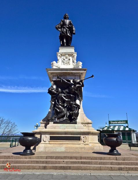 Monument of Samuel CHAMPLAIN - QUEBEC Ville - City