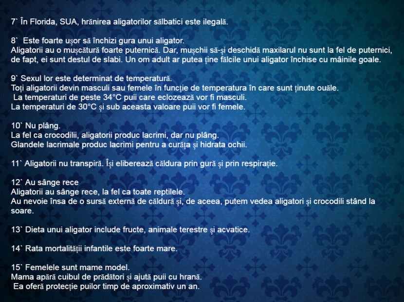 20 de curiozitati despre aligatori - Curiozități