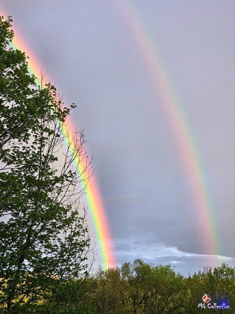 Double Rainbow at Gatineau, QC - A - DECO ART - CANADA