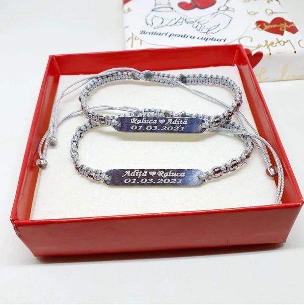 129 lei setul de 2 bratari - BRĂȚĂRI CU NUME