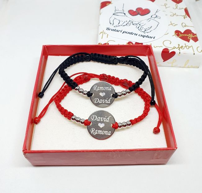 129 lei setul de 2 bratari - BRĂȚĂRI CU NUME