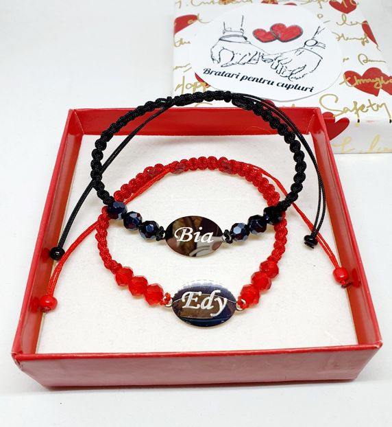129 lei setul de 2 bratari - BRĂȚĂRI CU NUME