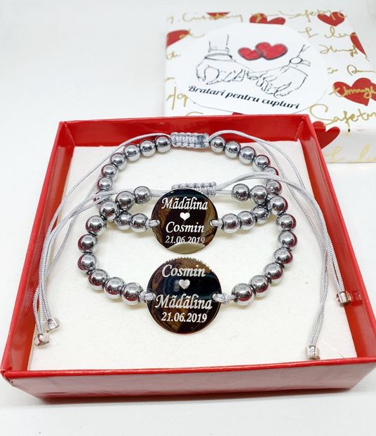 179 lei setul de 2 bratari - BRĂȚĂRI CU NUME