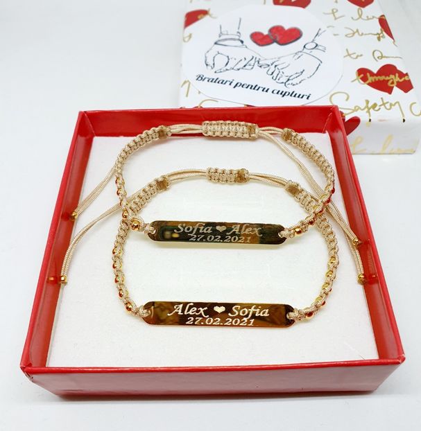 149 lei setul de 2 bratari - BRĂȚĂRI CU NUME