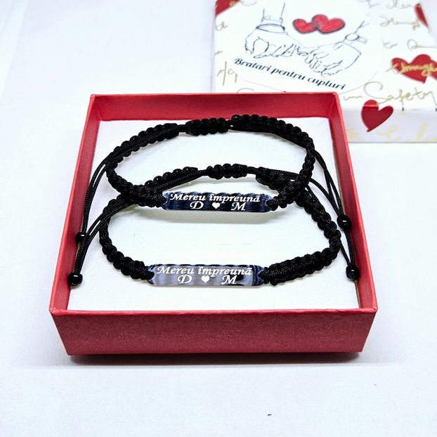 119 lei setul de 2 bratari - BRĂȚĂRI CU INIȚIALE