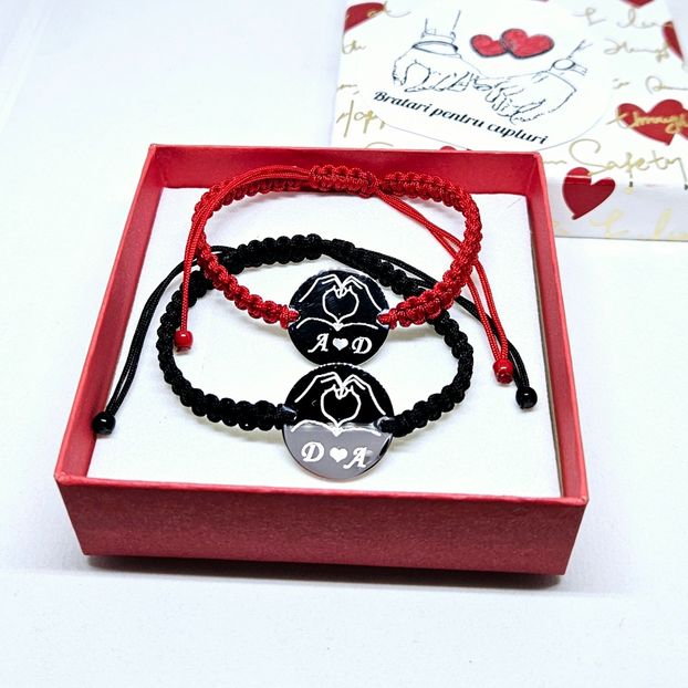 119 lei setul de 2 bratari - BRĂȚĂRI CU INIȚIALE