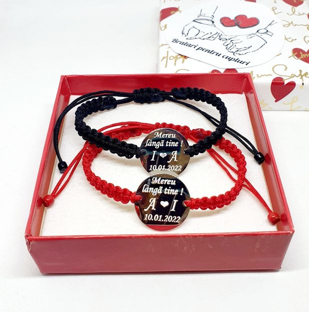 119 lei setul de 2 bratari - BRĂȚĂRI CU INIȚIALE