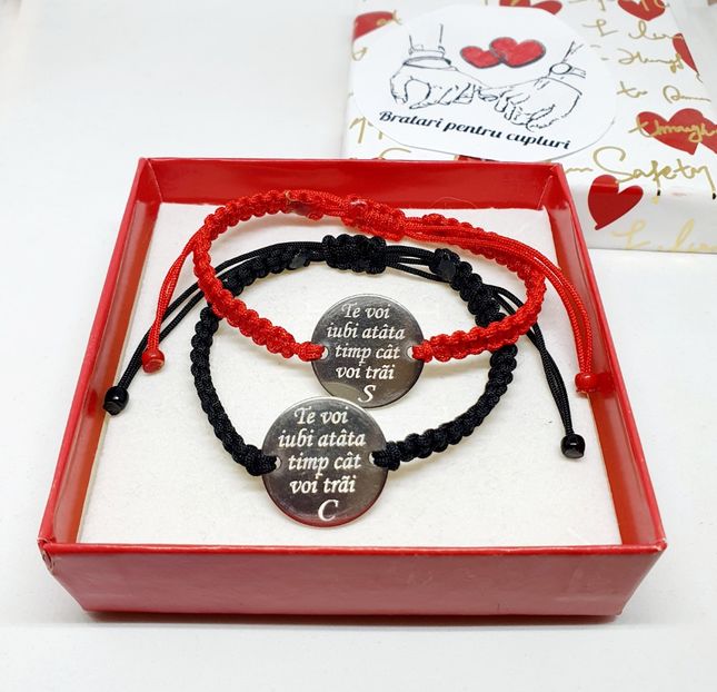 119 lei setul de 2 bratari - BRĂȚĂRI CU INIȚIALE