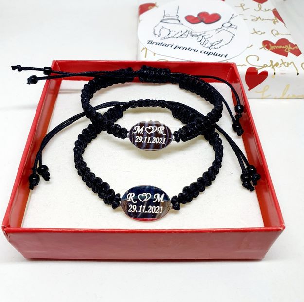 119 lei setul de 2 bratari - BRĂȚĂRI CU INIȚIALE