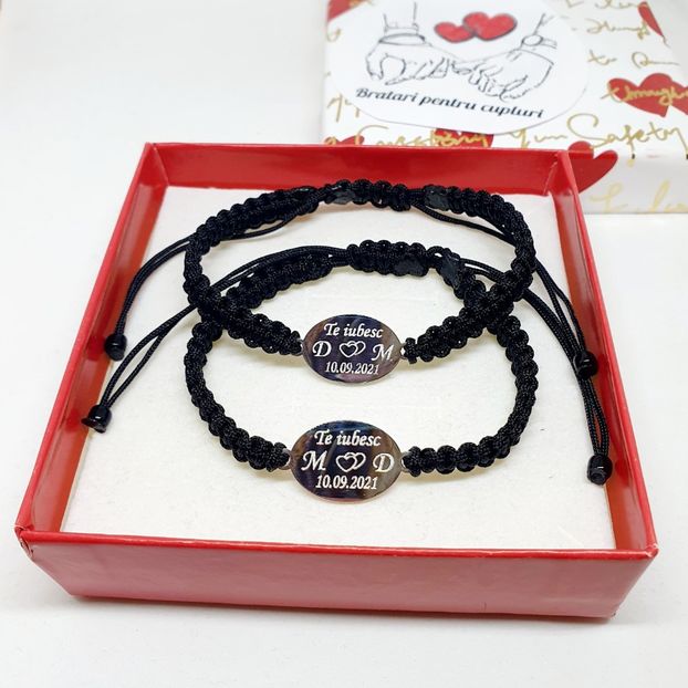 119 lei setul de 2 bratari - BRĂȚĂRI CU INIȚIALE