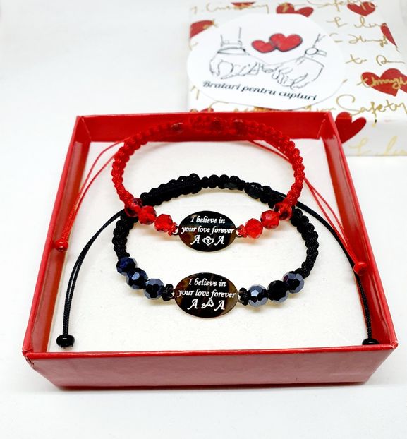 129 lei setul de 2 bratari - BRĂȚĂRI CU INIȚIALE