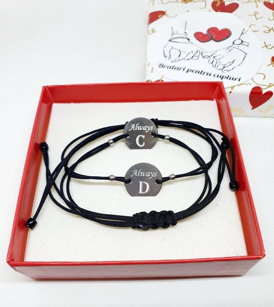 09 lei setul de 2 bratai - BRĂȚĂRI CU INIȚIALE