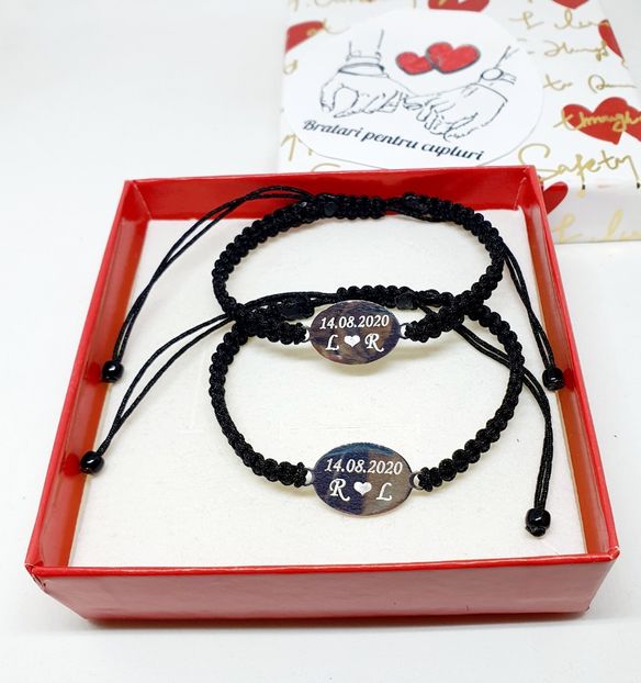 119 lei setul de 2 bratari - BRĂȚĂRI CU INIȚIALE