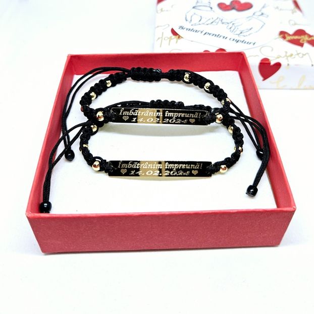 149 lei setul de 2 bratari - BRĂȚĂRI CU MESAJE