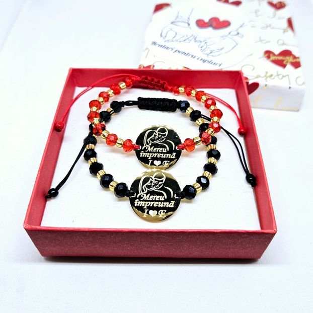 179 lei setul de 2 bratari - BRĂȚĂRI CU MESAJE