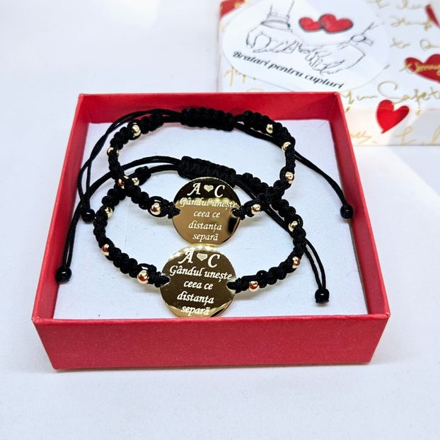 149 lei setul de 2 bratari - BRĂȚĂRI CU MESAJE