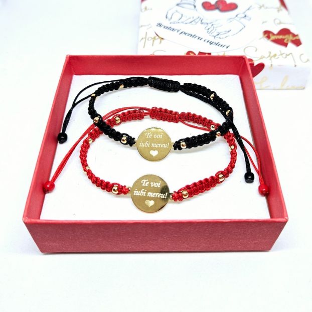 149 lei setul de 2 bratari - BRĂȚĂRI CU MESAJE