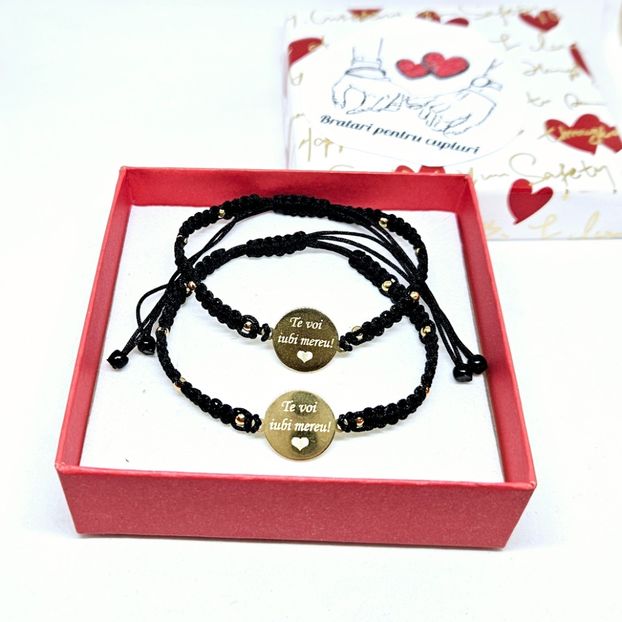 149 lei setul de 2 bratari - BRĂȚĂRI CU MESAJE