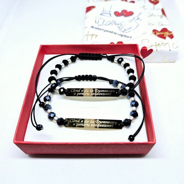 179 lei setul de 2 bratari - BRĂȚĂRI CU MESAJE