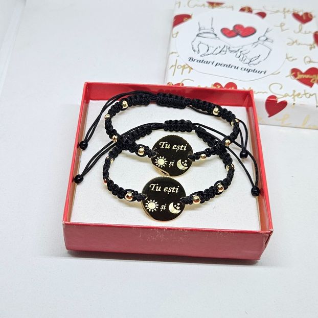 149 lei setul de 2 bratari - BRĂȚĂRI CU MESAJE