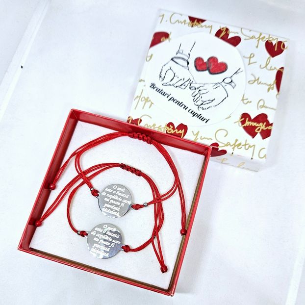 109 lei setul de 2 bratari - BRĂȚĂRI CU MESAJE