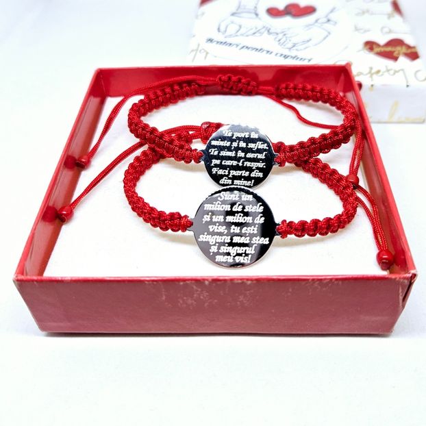 119 lei setul de 2 bratari - BRĂȚĂRI CU MESAJE