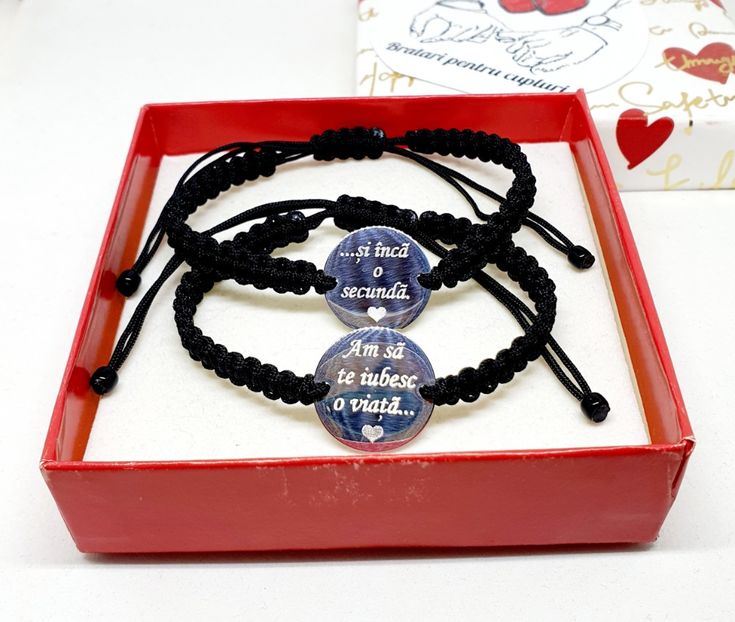 119 lei setul de 2 bratari - BRĂȚĂRI CU MESAJE