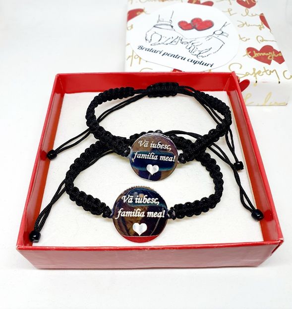 119 lei setul de 2 bratari - BRĂȚĂRI CU MESAJE