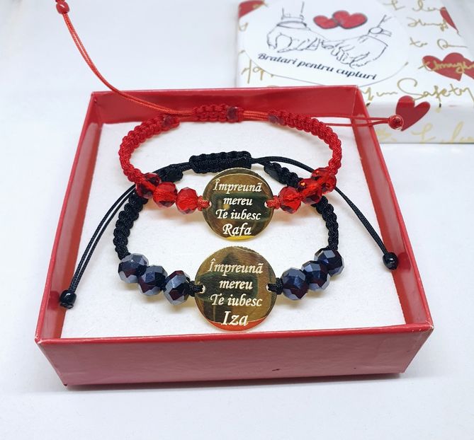 149 lei setul de 2 bratari - BRĂȚĂRI CU MESAJE