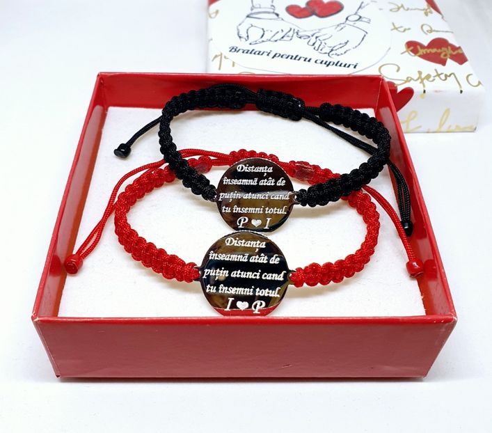119 lei setul de 2 bratari - BRĂȚĂRI CU MESAJE