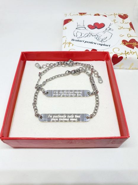 159 lei setul de 2 bratari - BRĂȚĂRI CU MESAJE