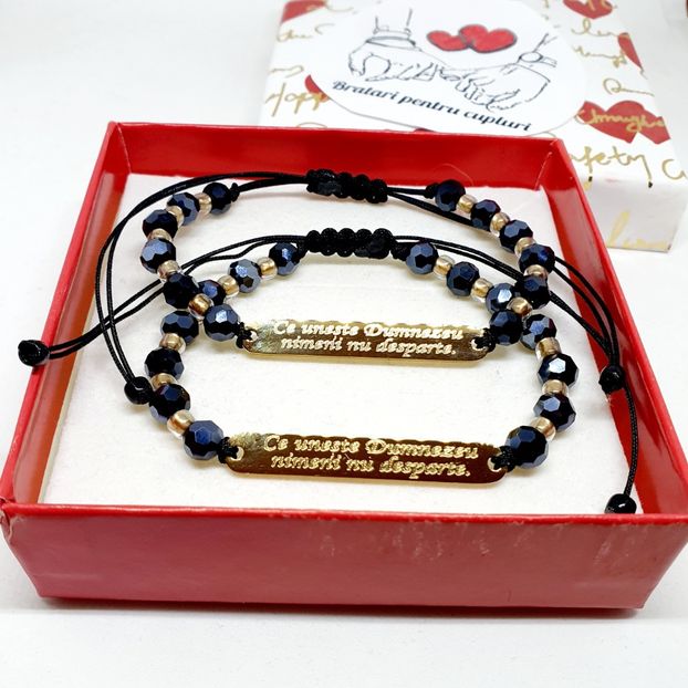 179 lei setul de 2 bratari - BRĂȚĂRI CU MESAJE