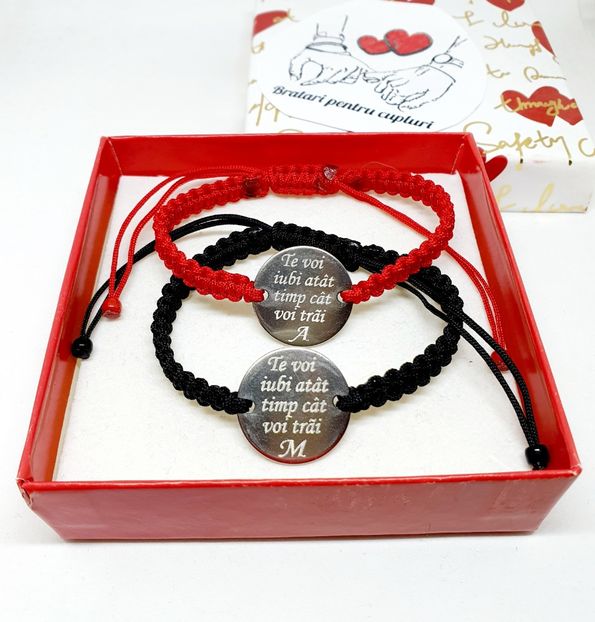 119 lei setul de 2 bratari - BRĂȚĂRI CU MESAJE