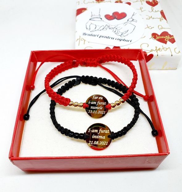 149 lei setul de 2 bratari - BRĂȚĂRI CU MESAJE