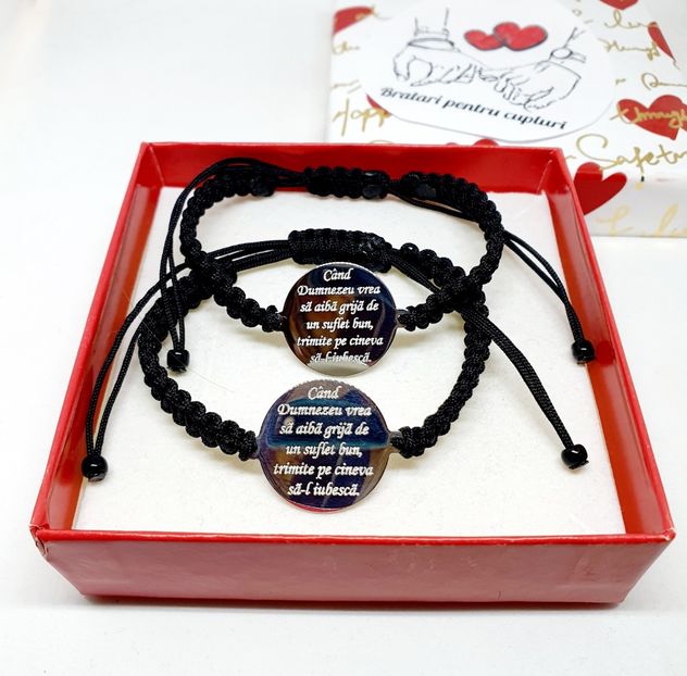 119 lei setul de 2 bratari - BRĂȚĂRI CU MESAJE