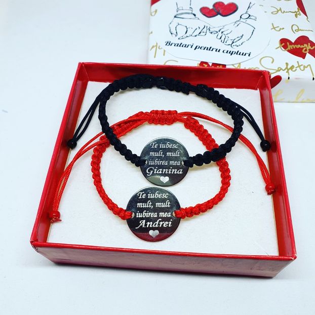 119 lei setul de 2 bratari - BRĂȚĂRI CU MESAJE