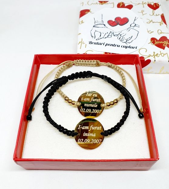 149 lei setul de 2 bratari - BRĂȚĂRI CU MESAJE