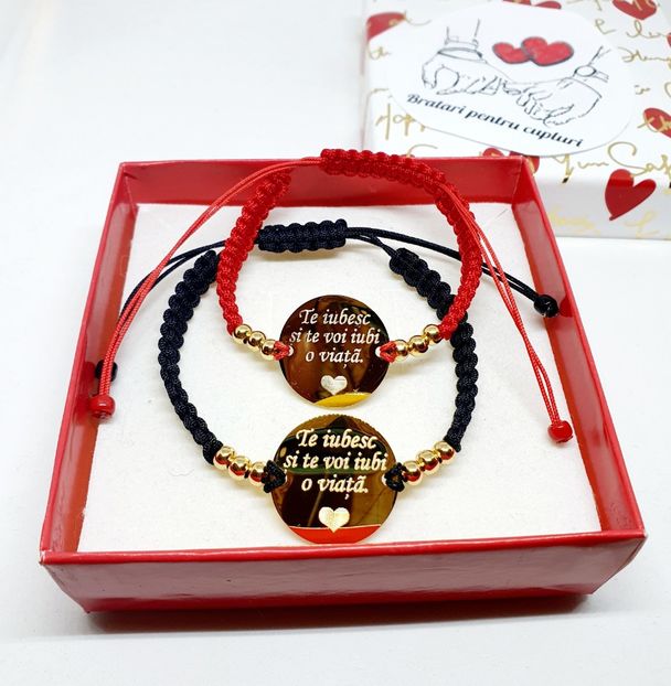 149 lei setul de 2 bratari - BRĂȚĂRI CU MESAJE
