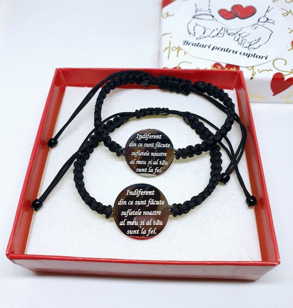 119 lei setul de 2 bratari - BRĂȚĂRI CU MESAJE