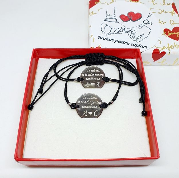 109 lei setul de 2 bratari - BRĂȚĂRI CU MESAJE